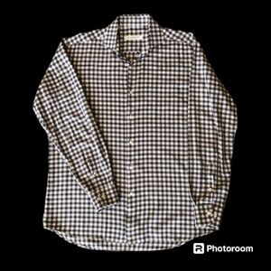 Miller Westby Black, White, And Gray Plaid Button Down Shirt Size M